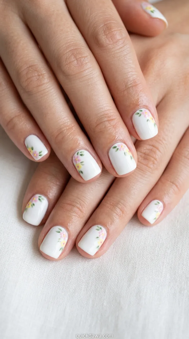 Delicate Floral Corner Details