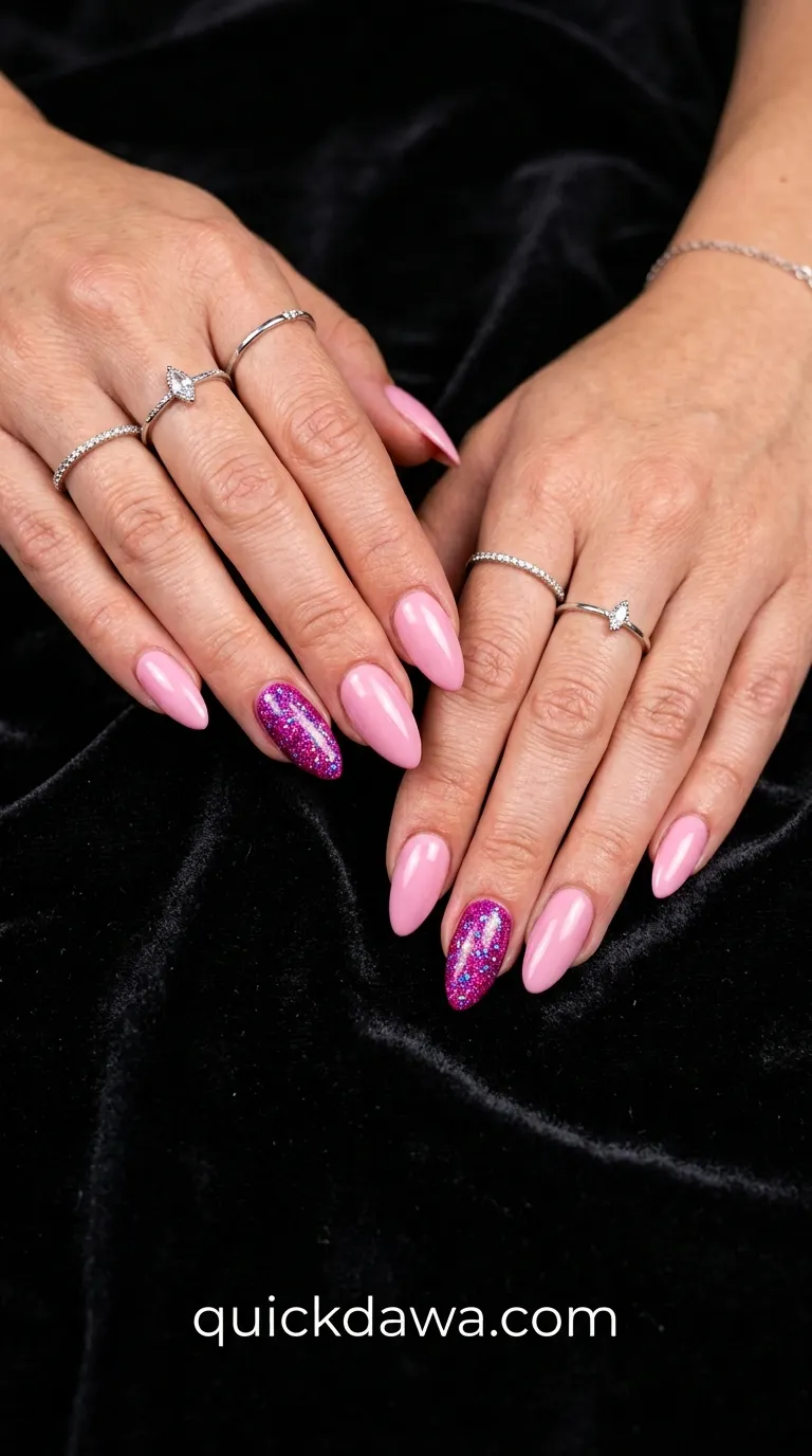 Fuchsia Glam Accent