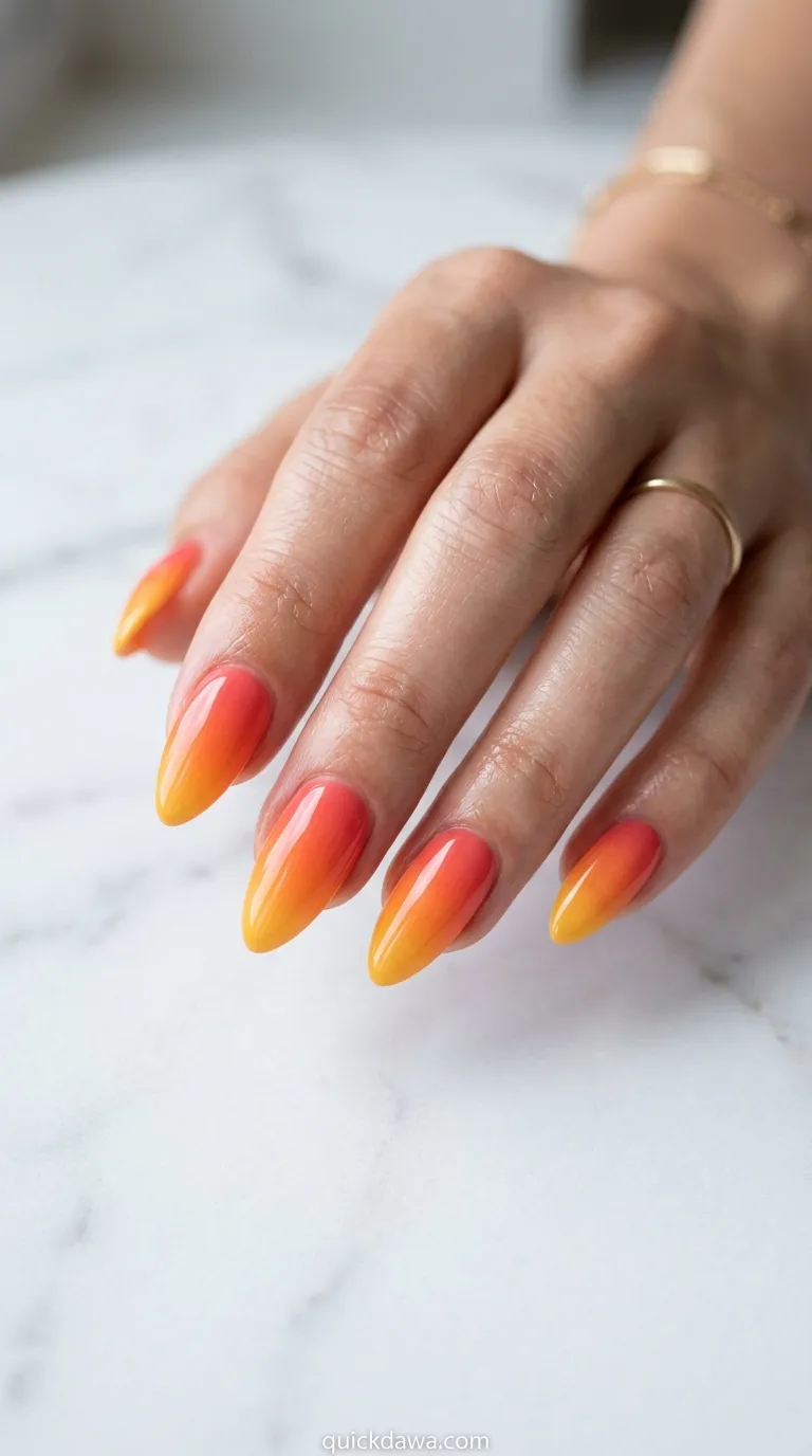 Glossy Sunset Ombre