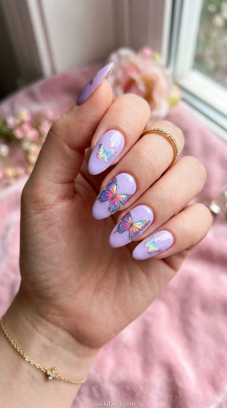 Holographic Butterfly Decals