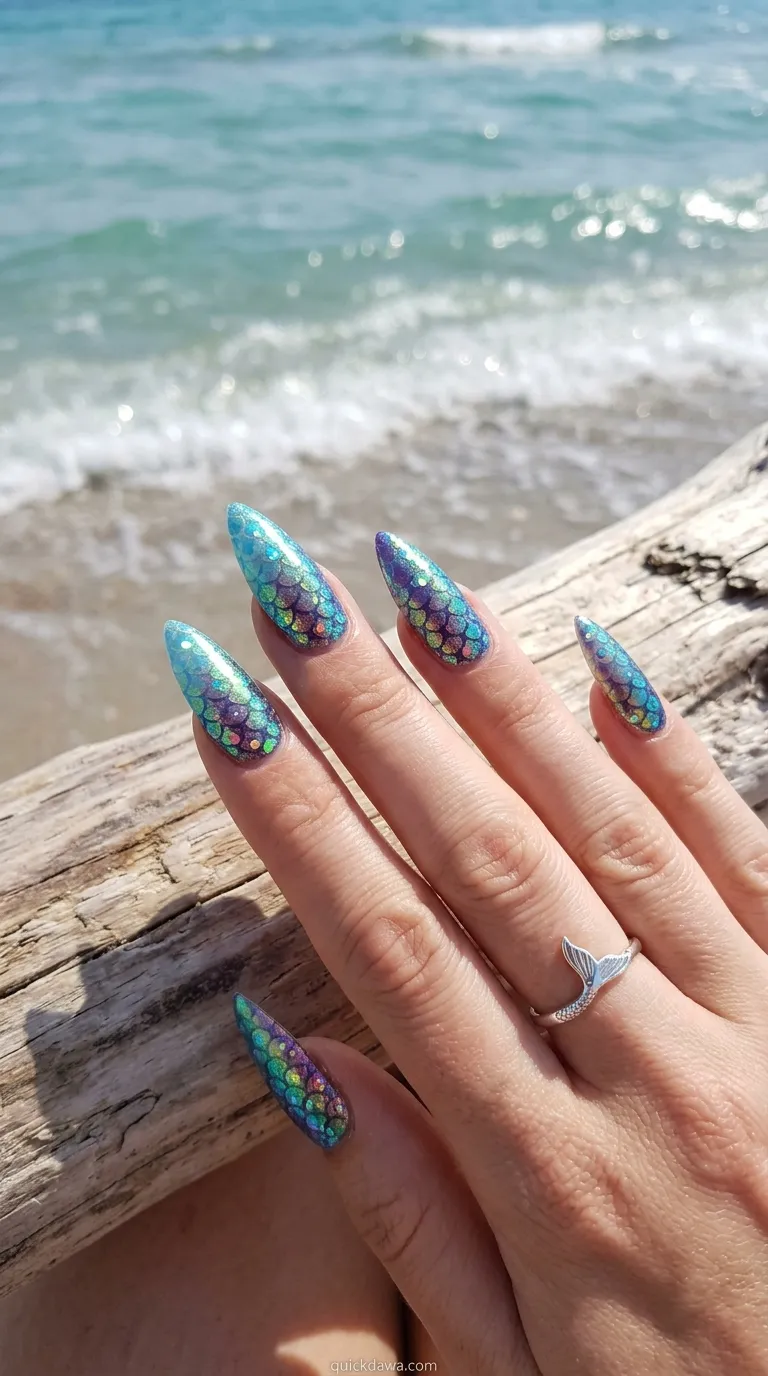Iridescent Mermaid Scales