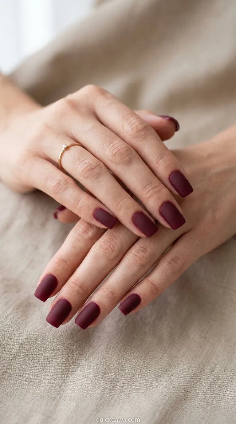 Matte Wine Elegance