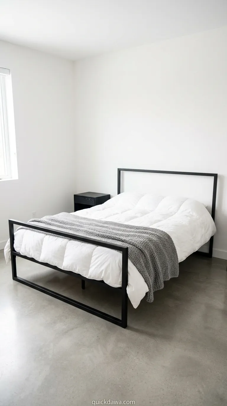 Minimalist Black Bed Frame