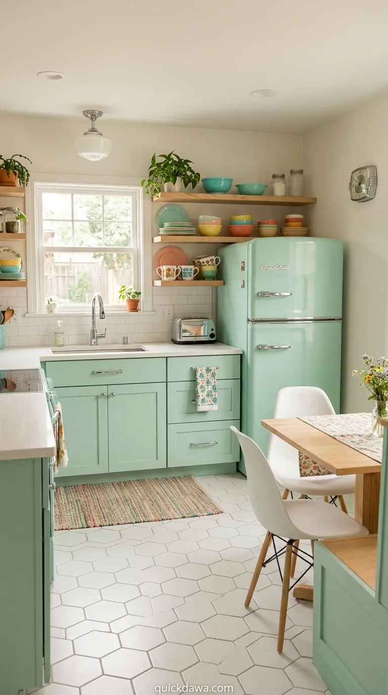 Mint Green Retro Charm