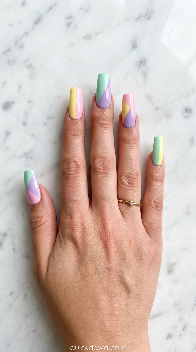 Color-Blocked Pastels