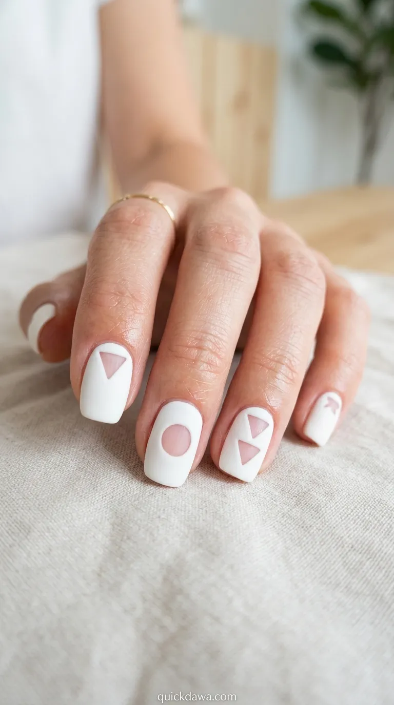 Negative Space Geometric Shapes