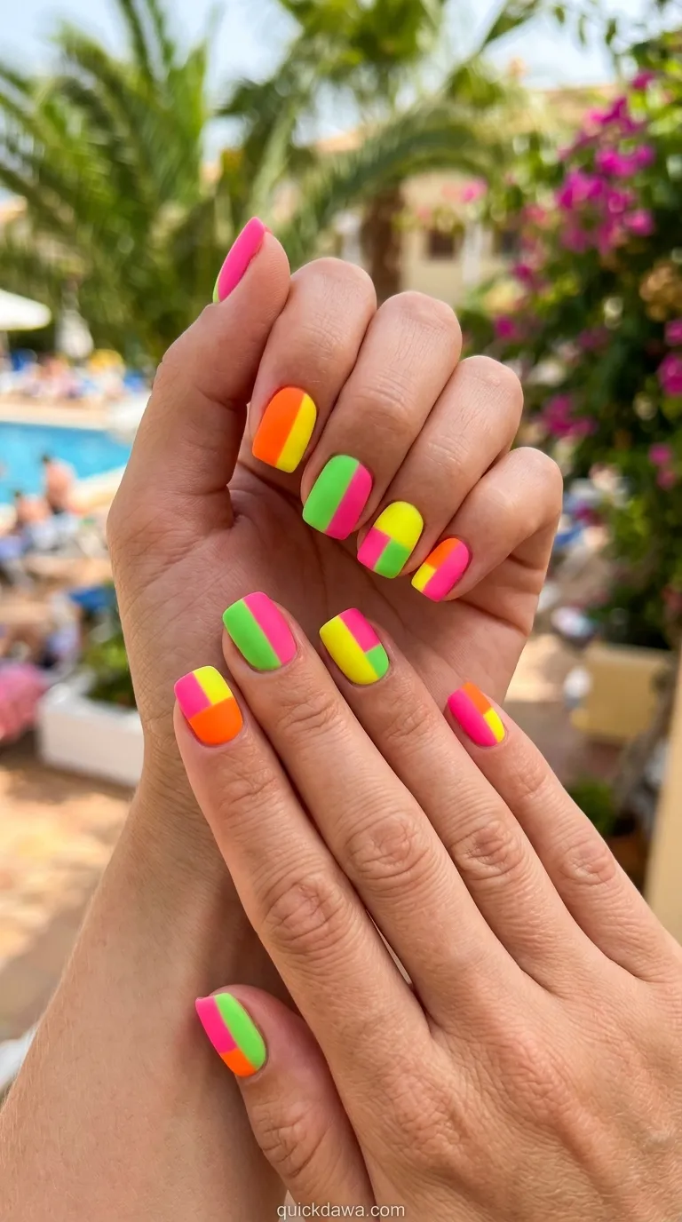 Neon Color Blocking
