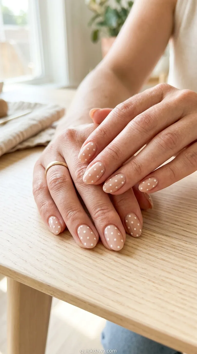 Nude with White Dots