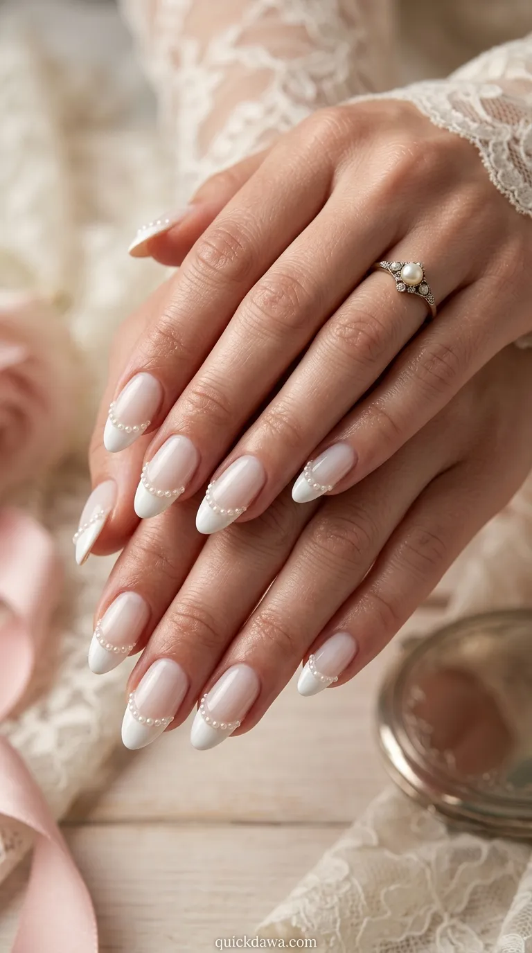 Pearl Embellished Tips