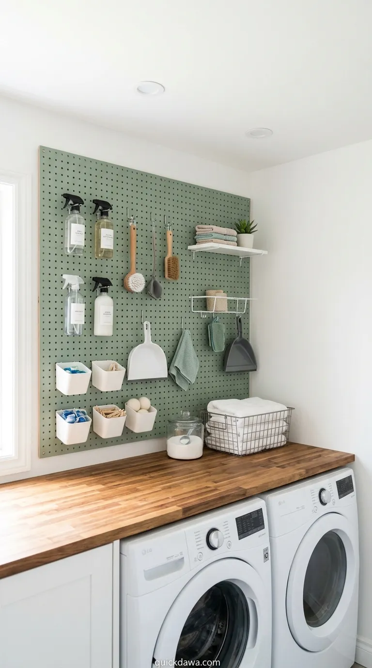 Pegboard Organization Wall