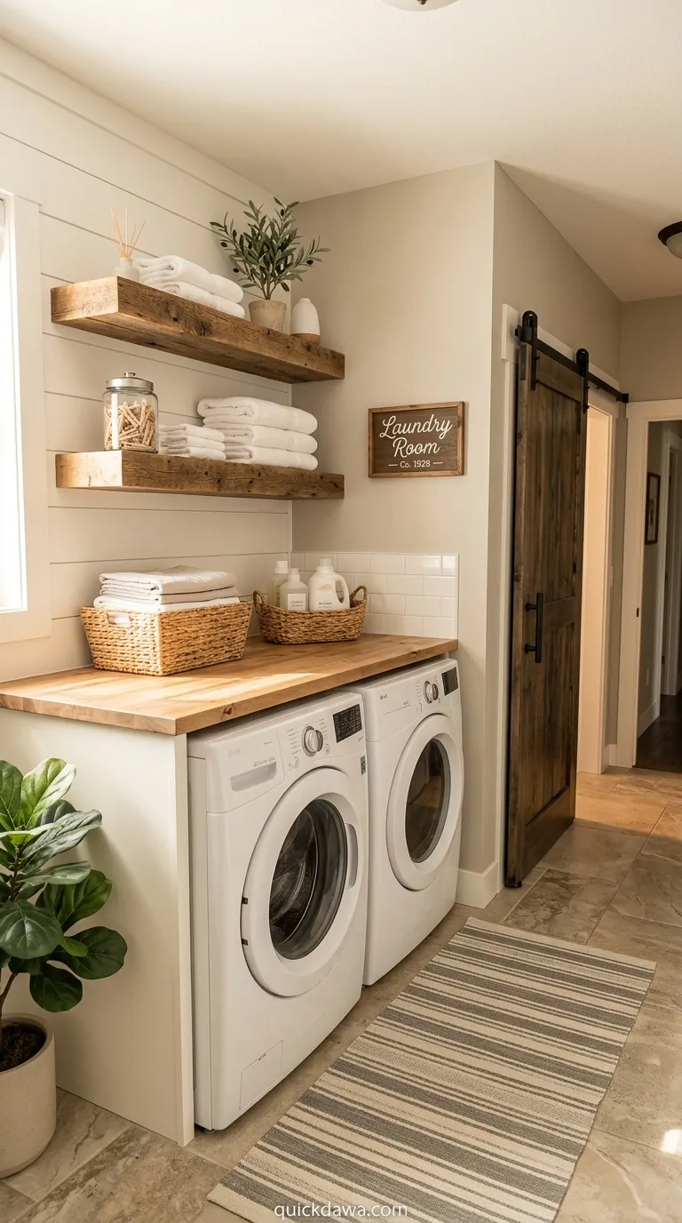 Rustic Wood Accent Warmth