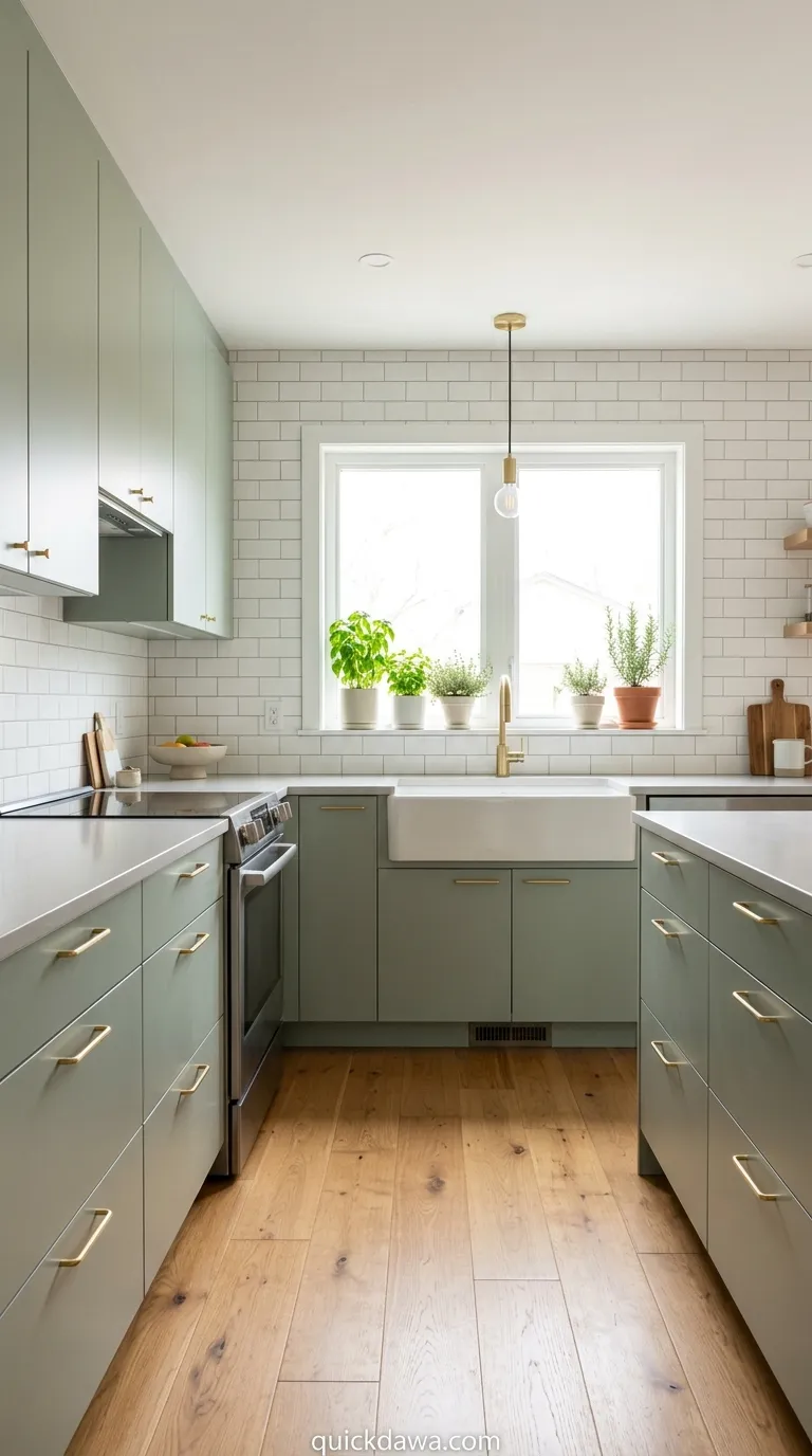 Sage Green and Oak