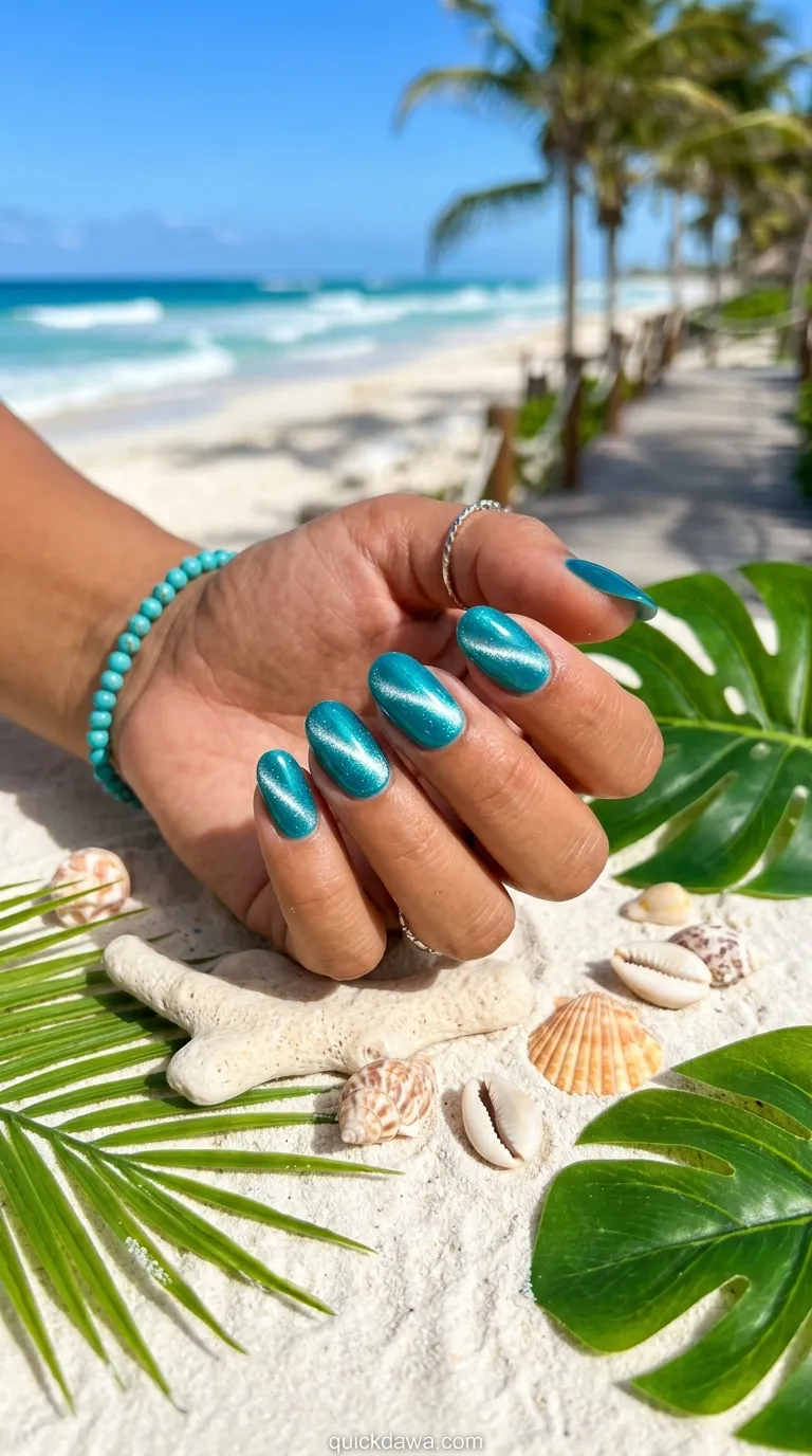Teal Ocean Wave