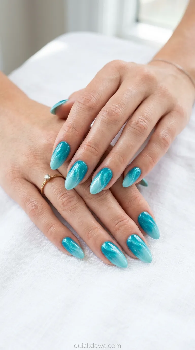 Turquoise Wave Tips