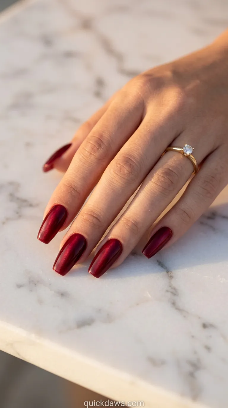 Velvet Burgundy Elegance