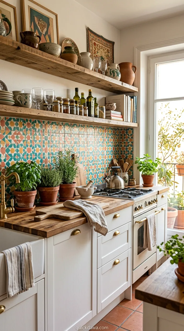 Vibrant Tile Backsplash