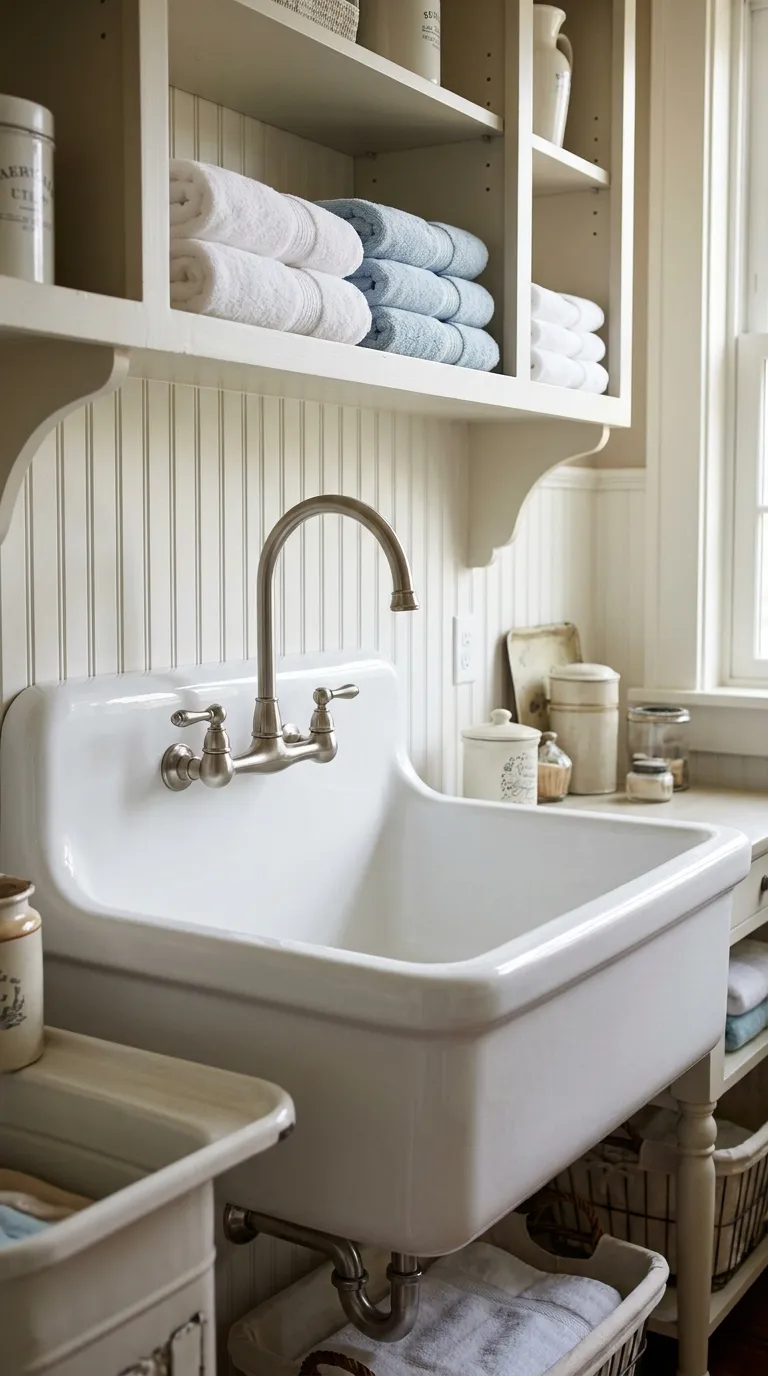 Vintage Utility Sink Charm