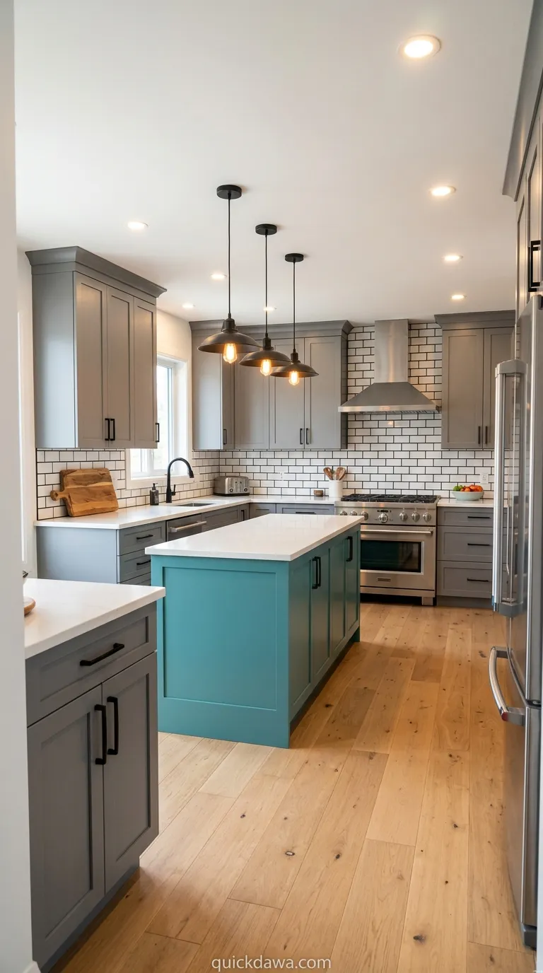 Teal Accent Elegance