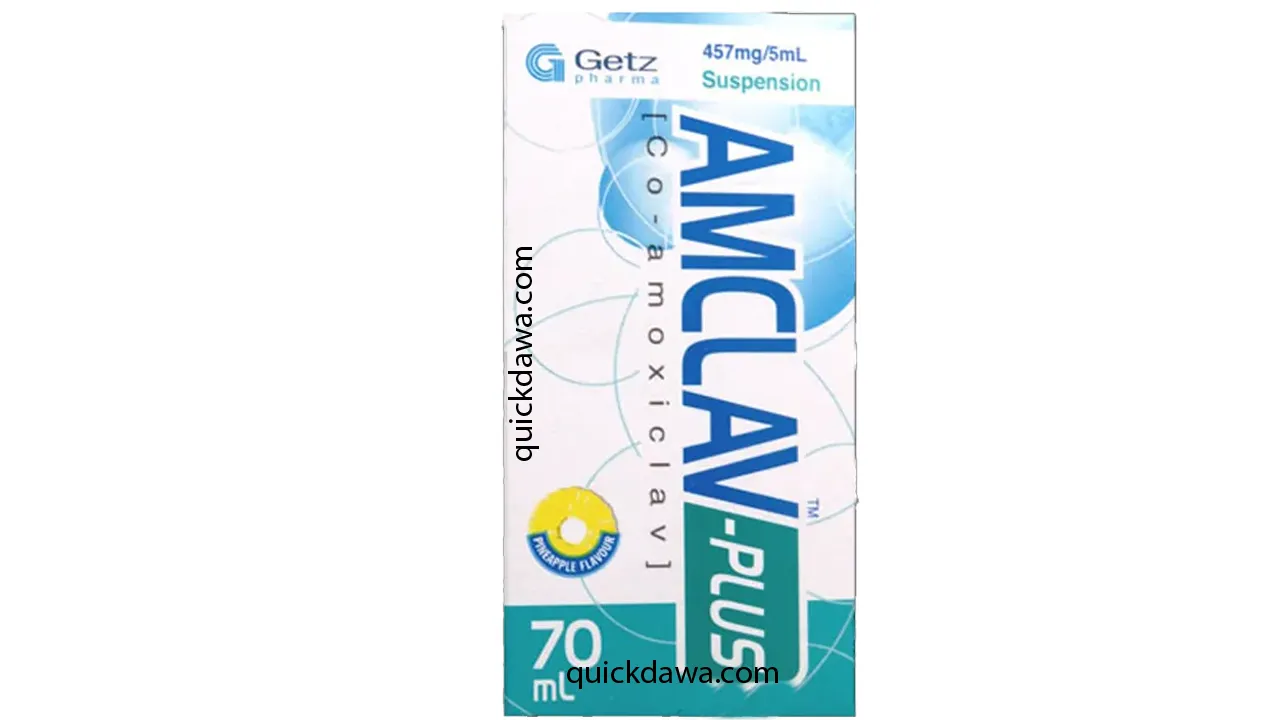 Amclav Plus 457 mg / 5 ml plus suspension - Uses, Side Effects and Price