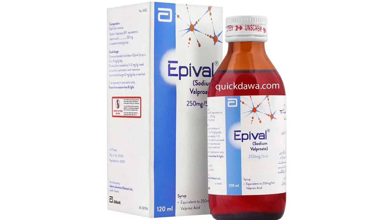 Epival Syrup 250mg /5ml - Uses, Side Effects, and Price