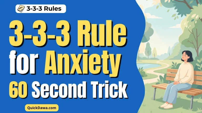 3-3-3 Rule for Anxiety