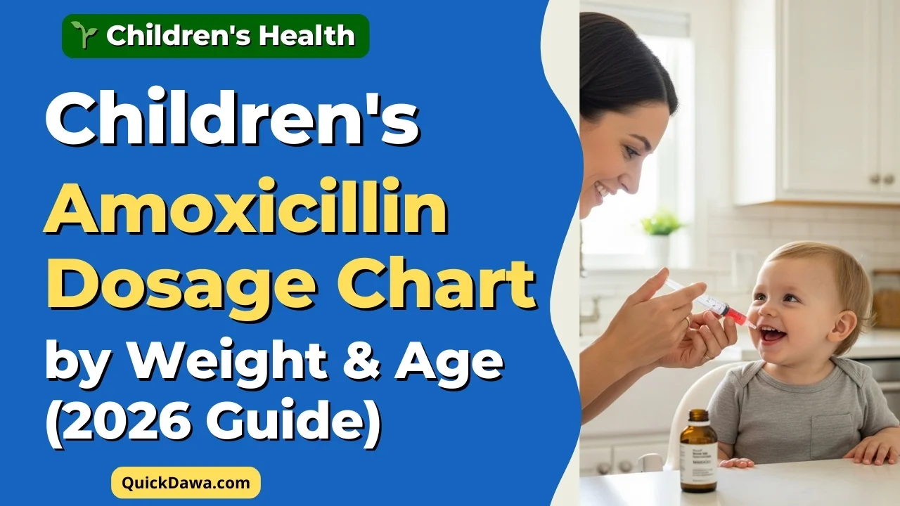 Children's Amoxicillin Dosage Chart by Weight & Age