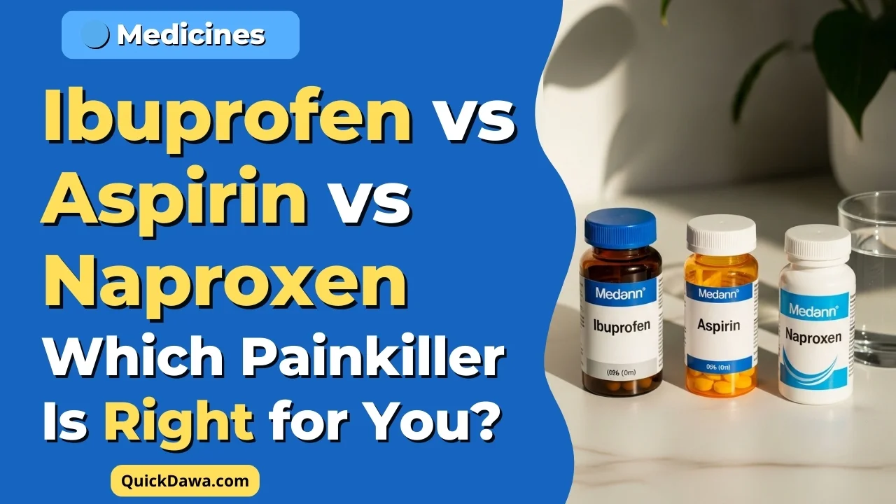 Ibuprofen vs Aspirin vs Naproxen