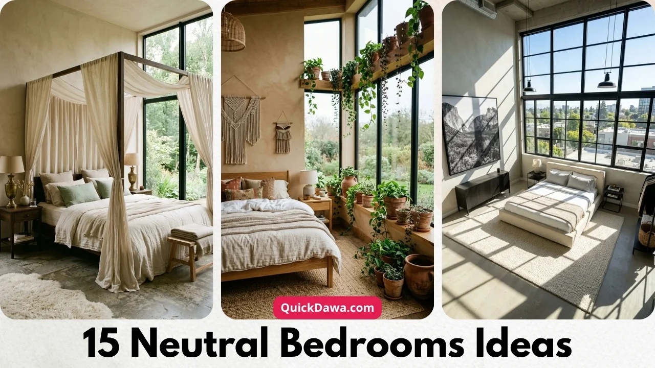 15 Neutral Bedrooms Ideas