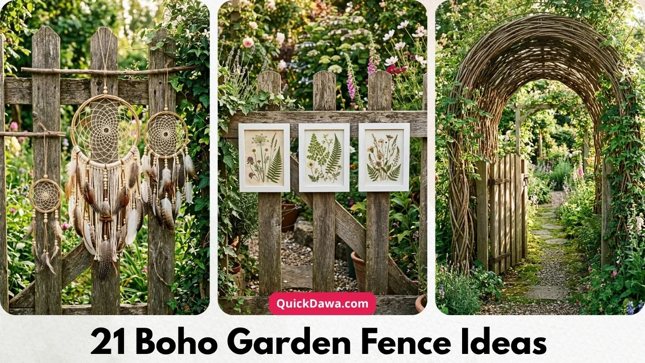 21 Boho Garden Fence Ideas