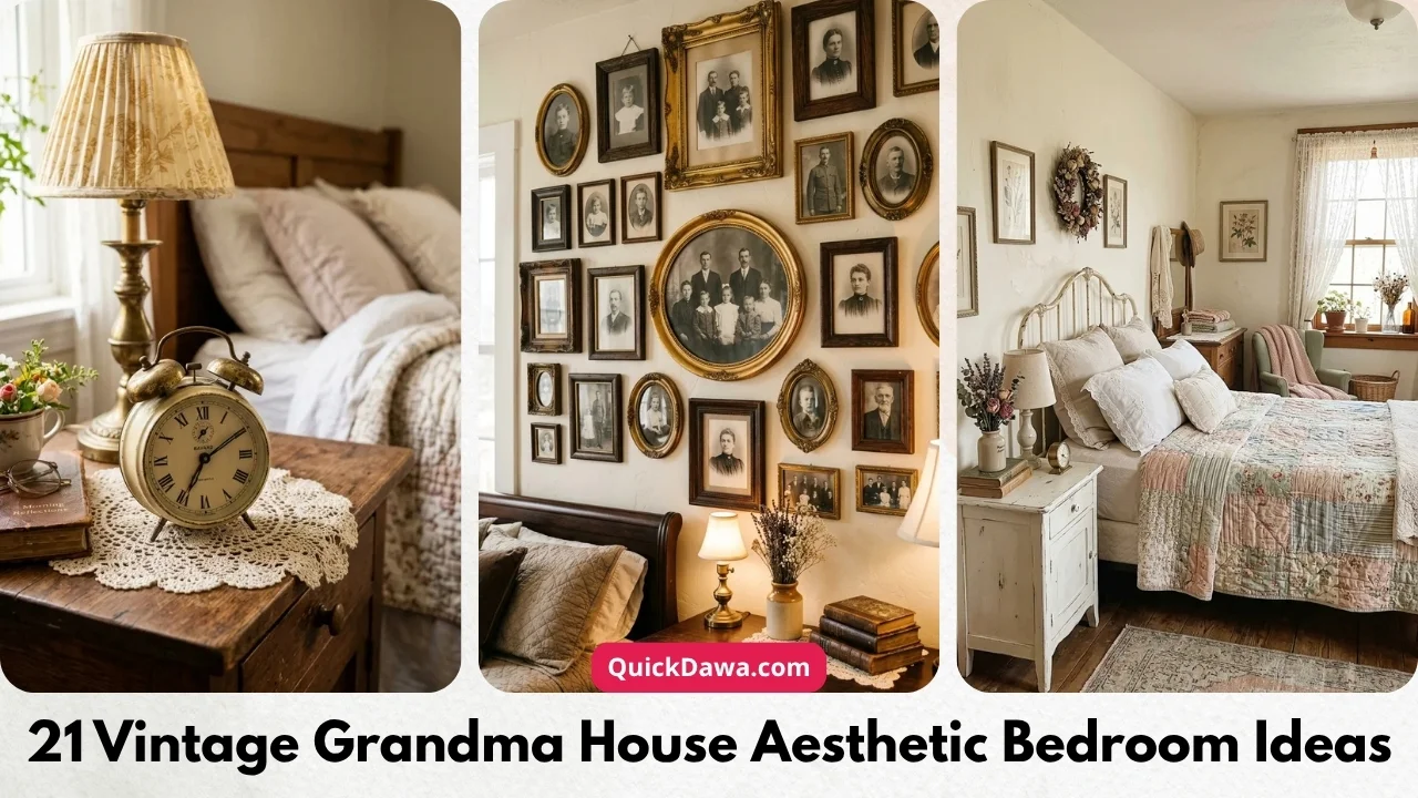 21 Vintage Grandma House Aesthetic Bedroom Ideas