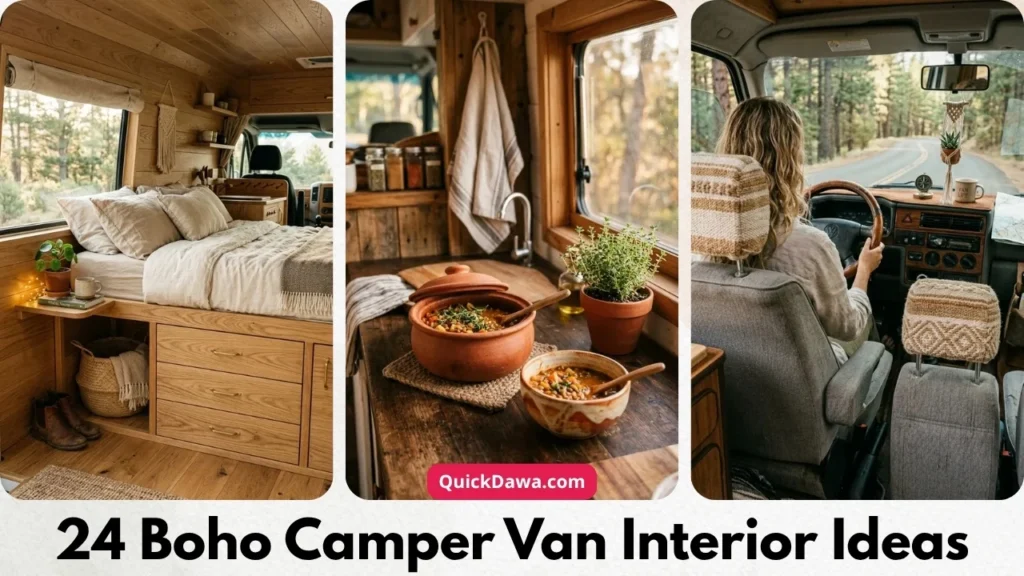 24 Boho Camper Van Interior Ideas