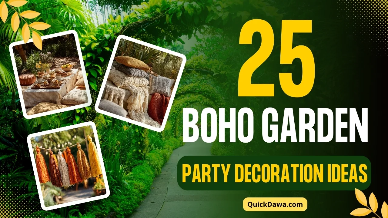 25 Boho Garden Party Decoration Ideas