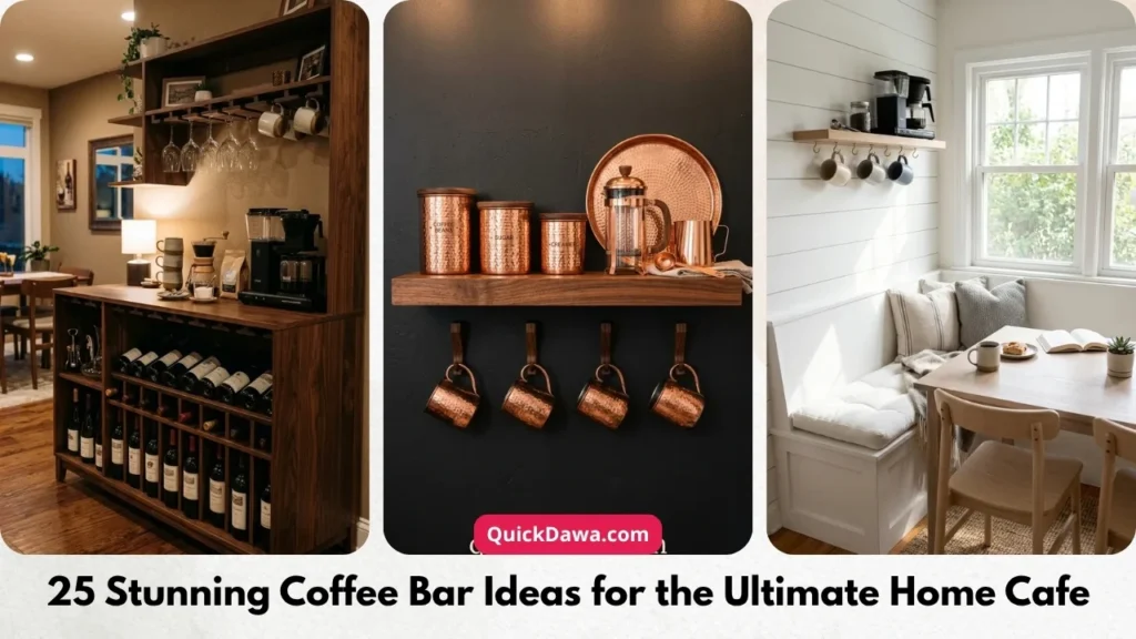 25 Stunning Coffee Bar Ideas for the Ultimate Home Cafe
