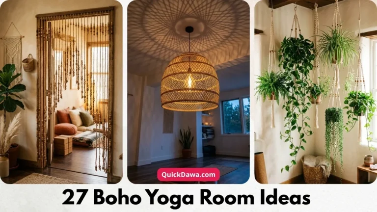 27 Boho Yoga Room Ideas