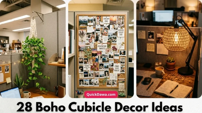 Boho Cubicle Decor Ideas