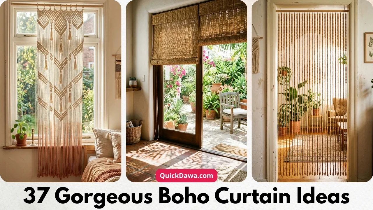 37 Gorgeous Boho Curtain Ideas