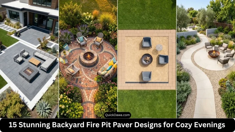 15 Stunning Backyard Fire Pit Paver Designs