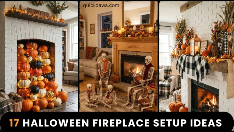 17 Halloween Fireplace Setup Ideas