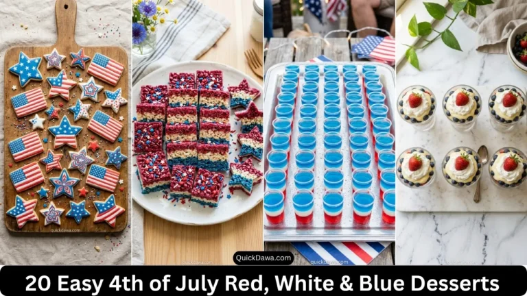 20 Easy 4th of July Red, White & Blue Desserts