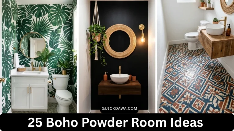 Boho Powder Room Ideas