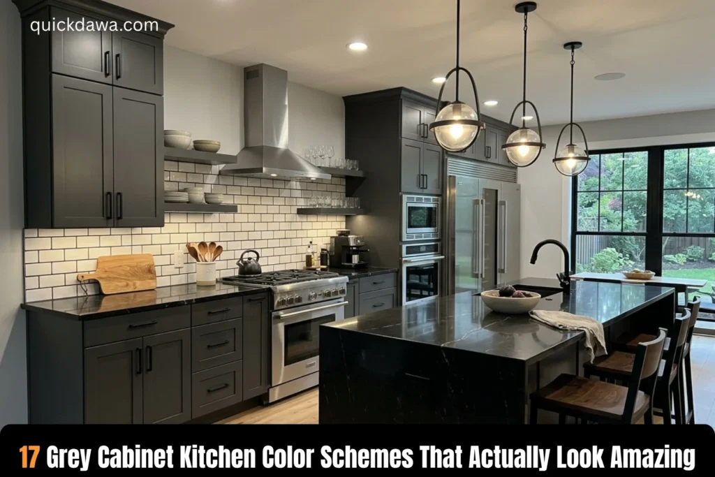 Grey Cabinet Kitchen Color Schemes